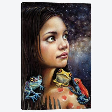 Frog Guardian Canvas Print #TBN52} by Tanya Bond Canvas Print