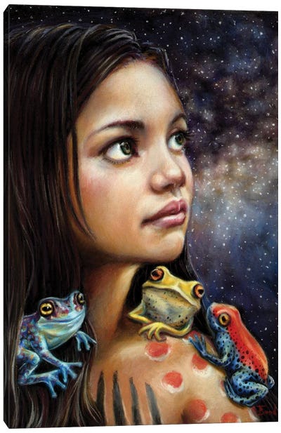Frog Guardian Canvas Art Print - Tanya Bond