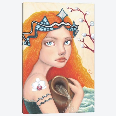 Aquarius Girl Canvas Print #TBN5} by Tanya Bond Canvas Art