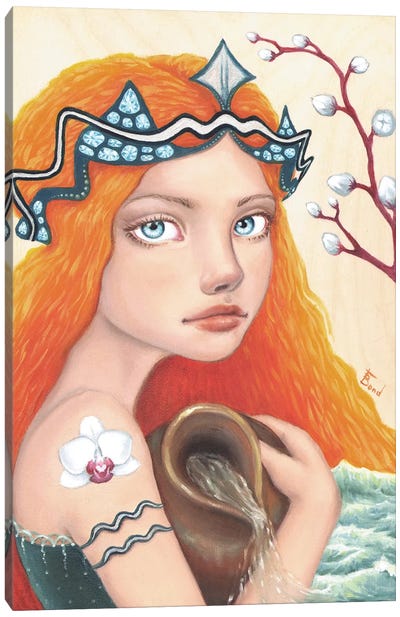 Aquarius Girl Canvas Art Print - Aquarius Art