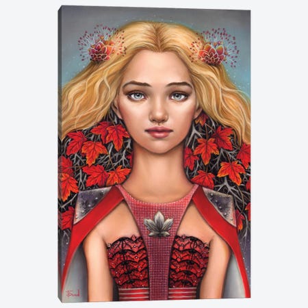Lady Of Maple Canvas Print #TBN64} by Tanya Bond Canvas Art Print