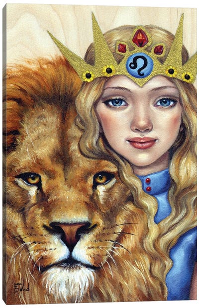 Leo Girl Canvas Art Print - Kings & Queens
