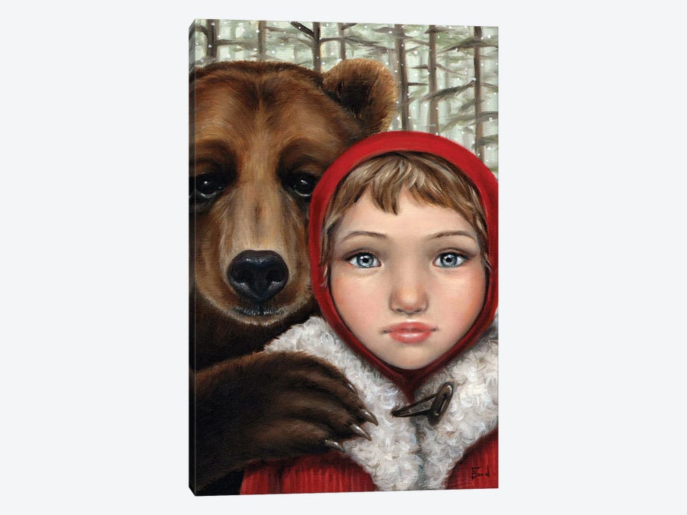 Masha And The Bear by Tanya Bond 1-piece Canvas Wall Art