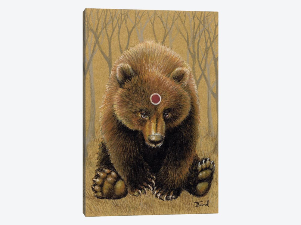 Mr Bear by Tanya Bond 1-piece Canvas Print