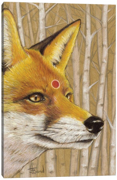Mr Fox Canvas Art Print - Tanya Bond