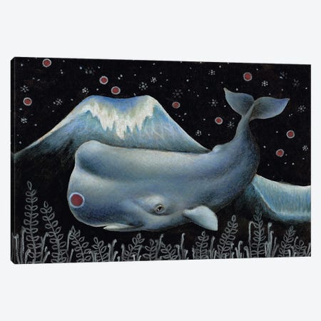Mr Whale Canvas Print #TBN80} by Tanya Bond Canvas Art