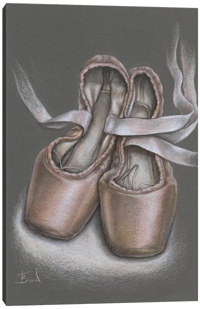 Pointe Shoes Canvas Art Print - Tanya Bond
