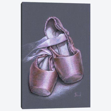 Pointe Shoes I Canvas Print #TBN98} by Tanya Bond Canvas Print