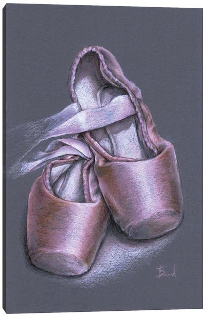 Pointe Shoes I Canvas Art Print - Tanya Bond