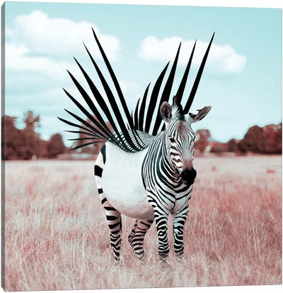 Liberty Canvas Art Print - Zebra Art
