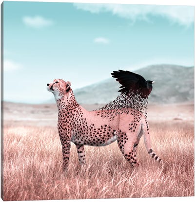 New Flight Canvas Art Print - Cheetah Art