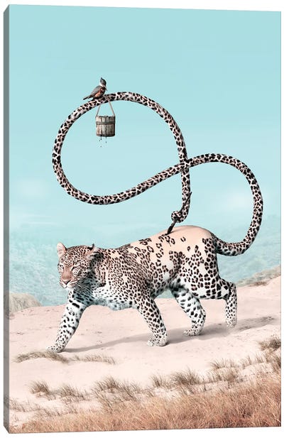 The Narrator Canvas Art Print - Leopard Art