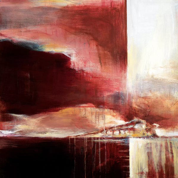 Terri Burris: Train in the Rosy Sky by Terri Burris