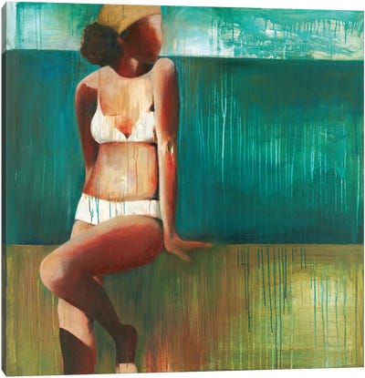 Bathing Beauty Canvas Art Print - Women's Swimsuit & Bikini Art