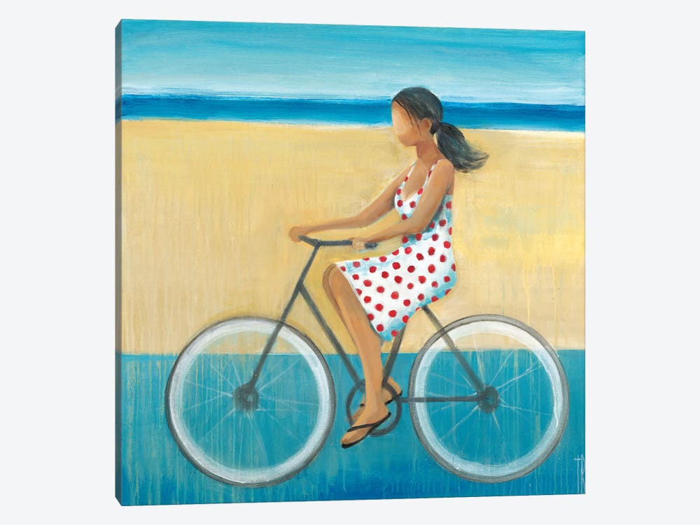 Bike Ride on the Boardwalk II by Terri Burris 1-piece Canvas Artwork