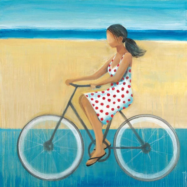 Terri Burris: Bike Ride on the Boardwalk II by Terri Burris