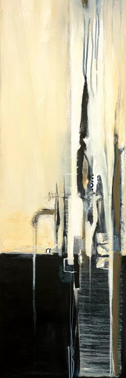 Black and Graphite I by Terri Burris canvas print