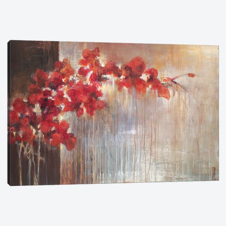 Crimson Flora Canvas Print #TBU52} by Terri Burris Canvas Art