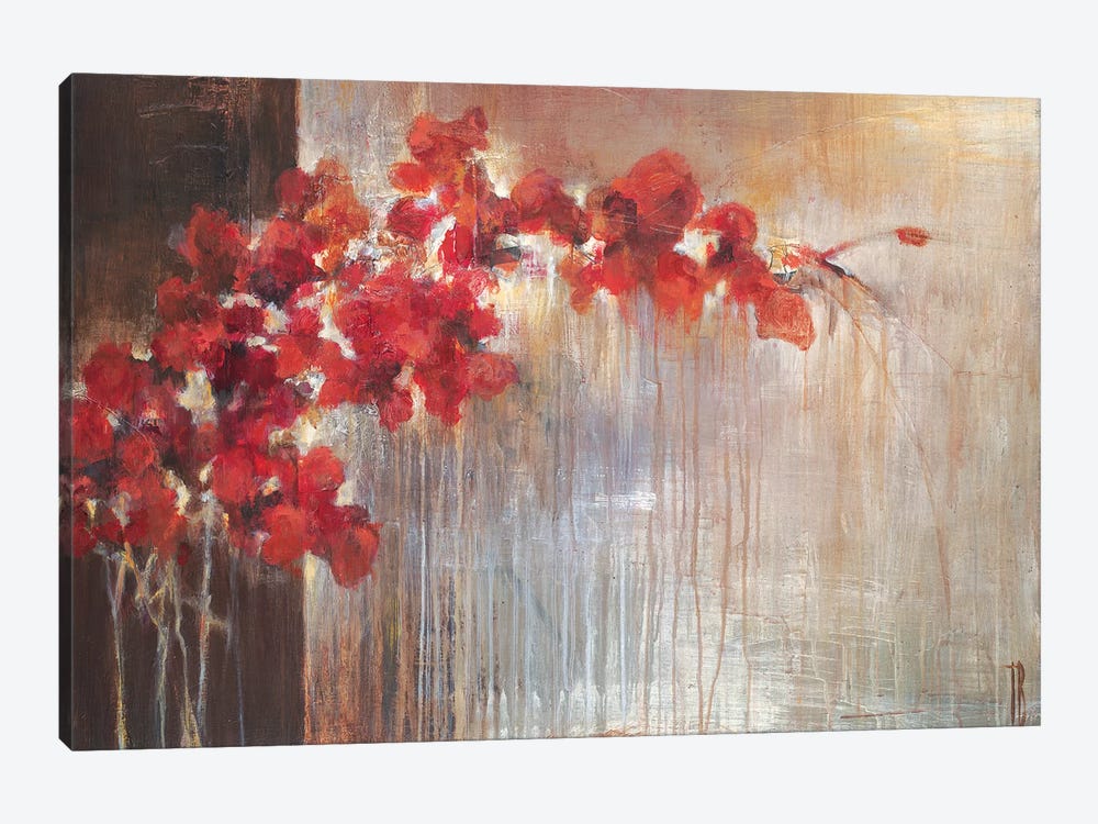 Crimson Flora by Terri Burris 1-piece Canvas Art