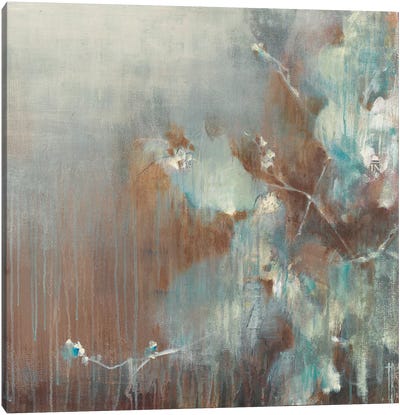 Flowers in the Morning Fog Canvas Art Print - Terri Burris