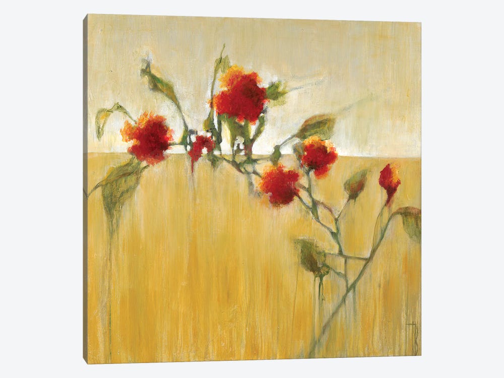 Hibiscus Blooms  by Terri Burris 1-piece Canvas Art