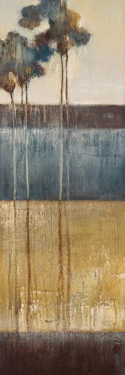 Palisade Palms II by Terri Burris multi panel art