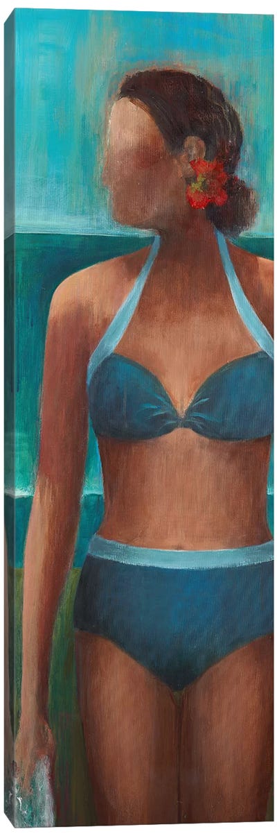 Morning Swim  Canvas Art Print - Women's Swimsuit & Bikini Art