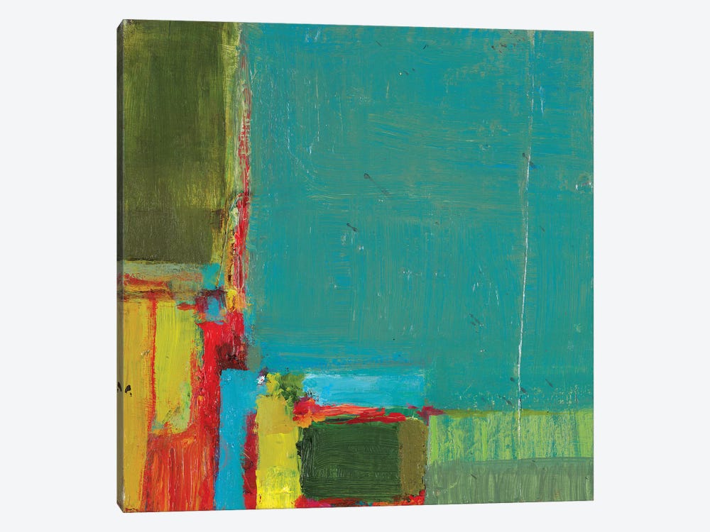 Perspectives in Color Teal  by Terri Burris 1-piece Canvas Print