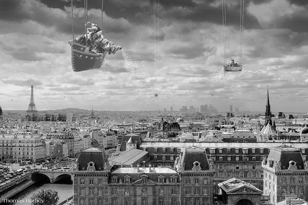 Double Exposure Photography: Sowing The Seeds of Love by Thomas Barbey
