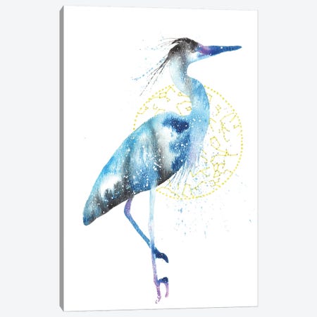 Cosmic Blue Heron Canvas Print #TCA10} by Tanya Casteel Canvas Art Print