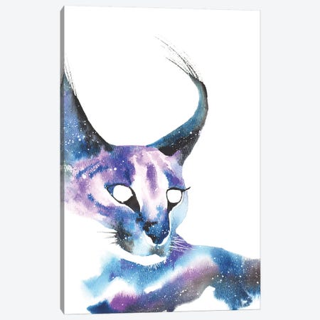 Cosmic Caracal Cat Canvas Print #TCA14} by Tanya Casteel Canvas Art