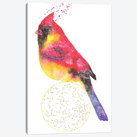 Cosmic Cardinal Canvas Print #TCA15} by Tanya Casteel Canvas Artwork