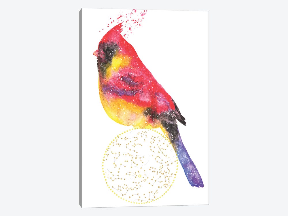 Cosmic Cardinal by Tanya Casteel 1-piece Art Print