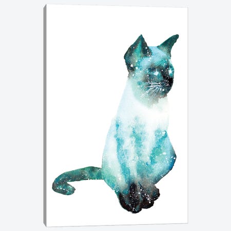 Cosmic Cat Canvas Print #TCA16} by Tanya Casteel Canvas Artwork