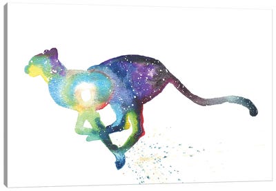 Cosmic Cheetah Canvas Art Print - Tanya Casteel