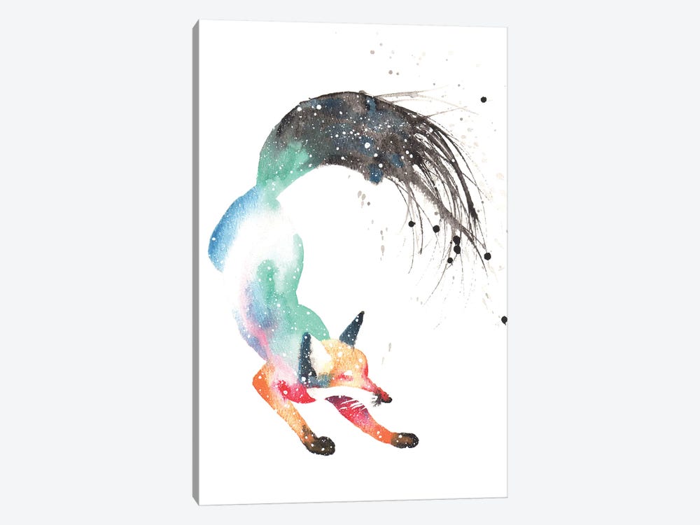Cosmic Dancing Fox by Tanya Casteel 1-piece Art Print