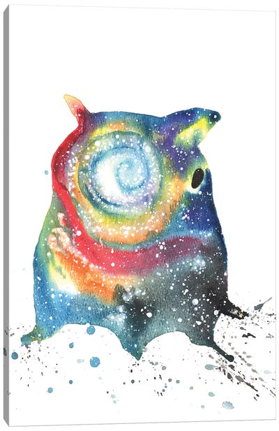 Cosmic Dumbo Octopus Canvas Art Print - Tanya Casteel