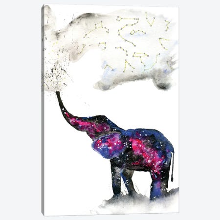 Cosmic Elephant II Canvas Print #TCA27} by Tanya Casteel Art Print