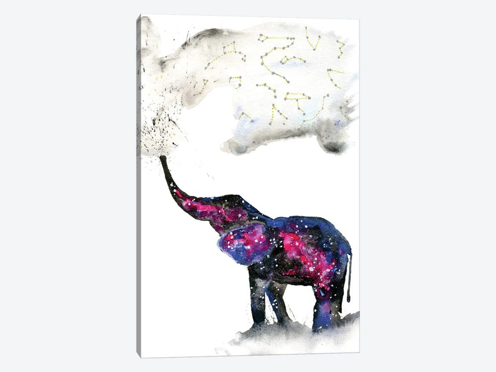 Cosmic Elephant II by Tanya Casteel 1-piece Canvas Wall Art