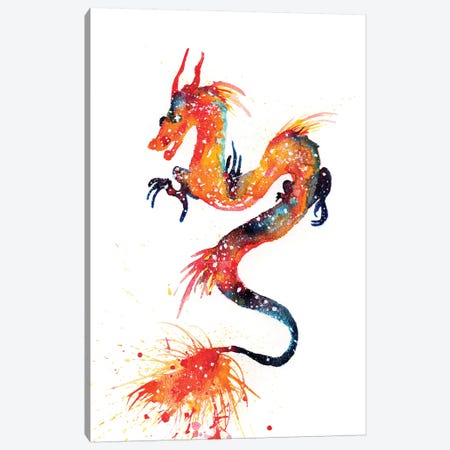 Cosmic Fire Dragon Canvas Print #TCA29} by Tanya Casteel Canvas Artwork
