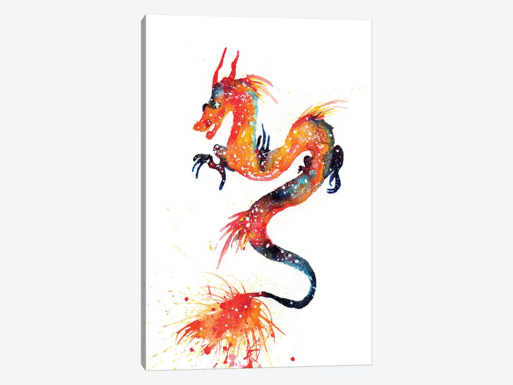 Cosmic Fire Dragon by Tanya Casteel 1-piece Canvas Art