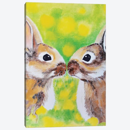 Bunnies Canvas Print #TCA2} by Tanya Casteel Art Print