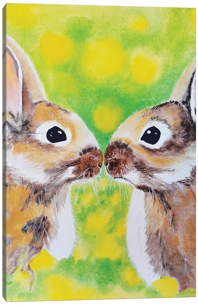 Bunnies Canvas Art Print - Tanya Casteel