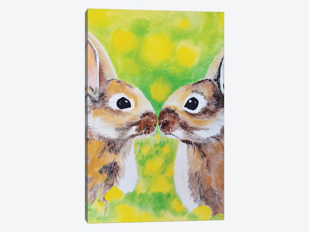 Bunnies by Tanya Casteel 1-piece Canvas Wall Art