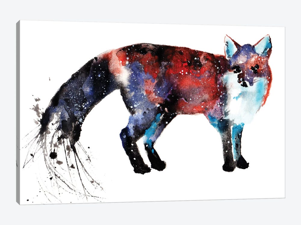 Cosmic Fox by Tanya Casteel 1-piece Canvas Art Print