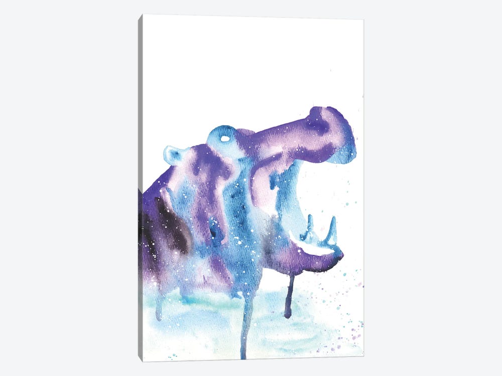 Cosmic Hippopotamus by Tanya Casteel 1-piece Art Print