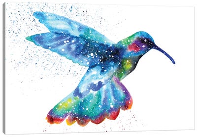 Cosmic Hummingbird I Canvas Art Print - Tanya Casteel