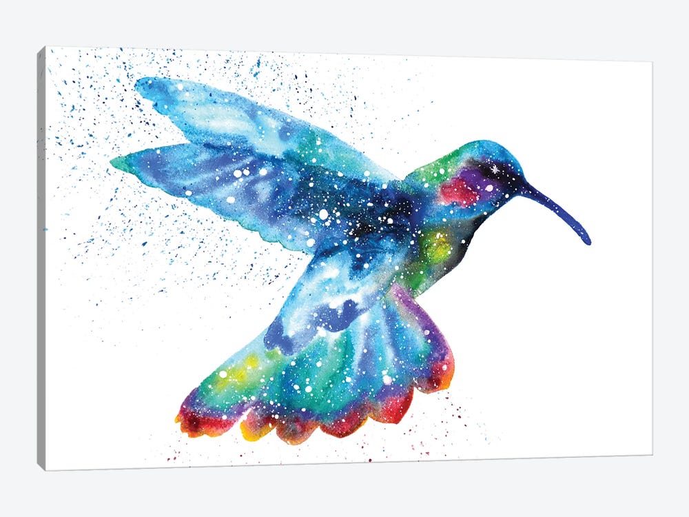 Cosmic Hummingbird I 1-piece Canvas Print