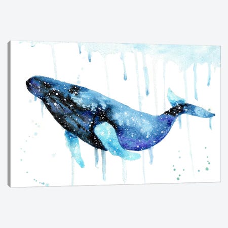 Cosmic Humpback Whale Canvas Print #TCA41} by Tanya Casteel Canvas Art