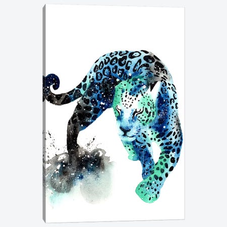 Cosmic Jaguar Canvas Print #TCA42} by Tanya Casteel Canvas Art